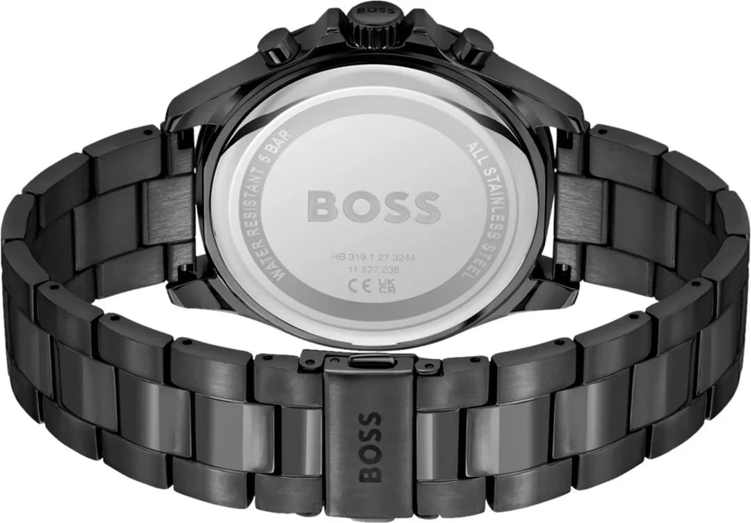 Hugo Boss Troper 1514058 Men's Watch – Black Stainless Steel Bracelet, Multifunction Dial vue 4