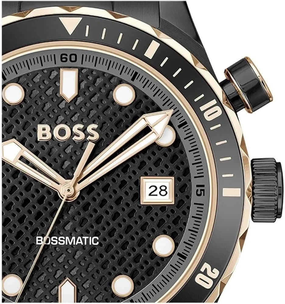 Hugo Boss 1514215 vue de côté, bracelet acier