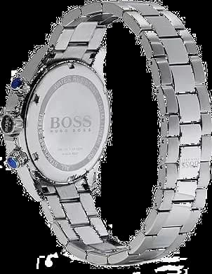 Gros plan sur le cadran bleu de la Hugo Boss 1512963