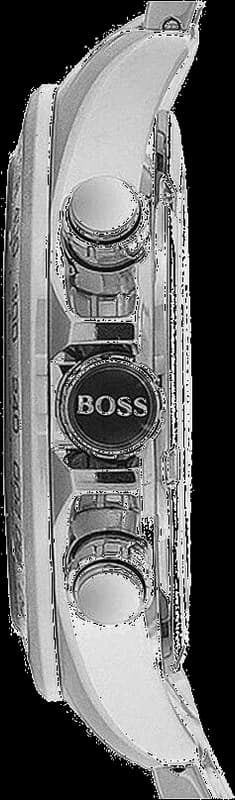 Hugo Boss 1512963 côté fond de boîtier argent