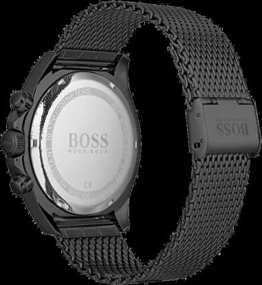 Hugo Boss 1513702 côté fond de boîtier noir