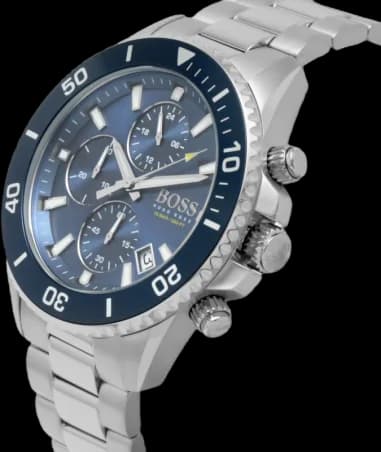 Hugo Boss 1513907 côté fond de boîtier argent