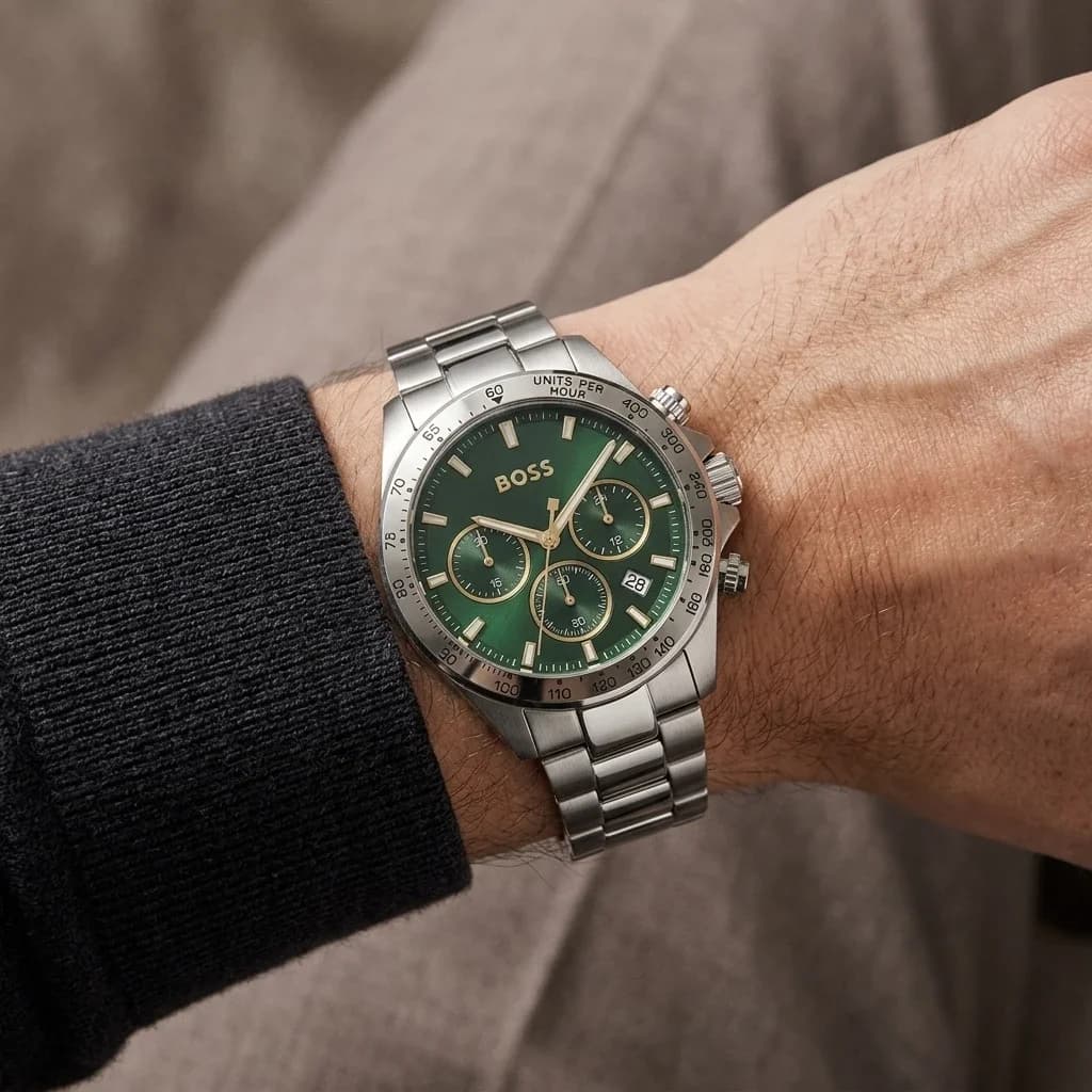 Montre Hugo Boss Hero 1514217 homme argentée, bracelet Acier inoxydable vue 5