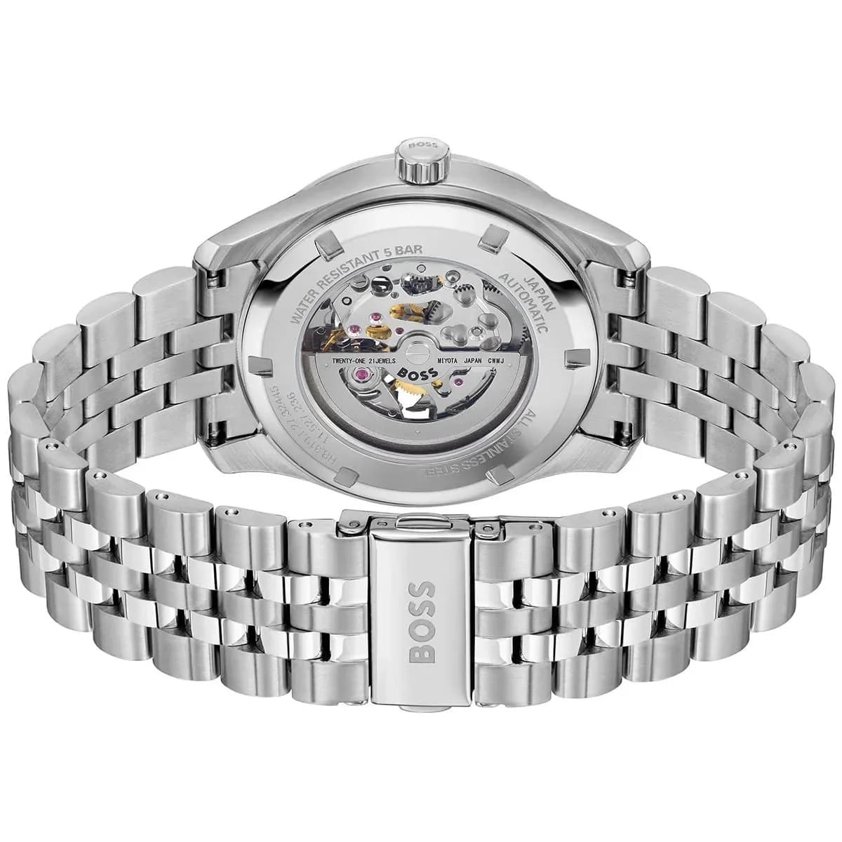 Montre Hugo Boss 1514236 homme verso boîtier argent
