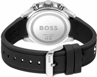 Hugo Boss Runner 1514141 Black Silicone Strap Multifunction Dial Men's Watch vue 4