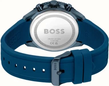 Hugo Boss Runner 1514142 Blue Silicone Strap Multifunction Dial Men's Watch vue 4