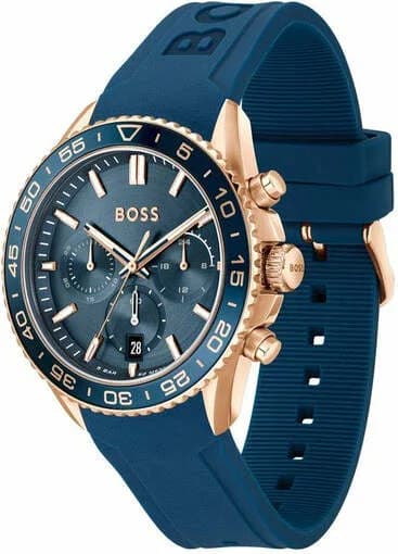 Montre Hugo Boss 1514169 homme détail cadran bleu