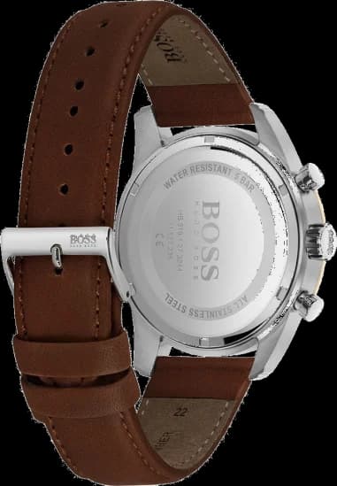 Montre Homme Hugo Boss Skymaster 1513786 bracelet en cuir marron vue 4