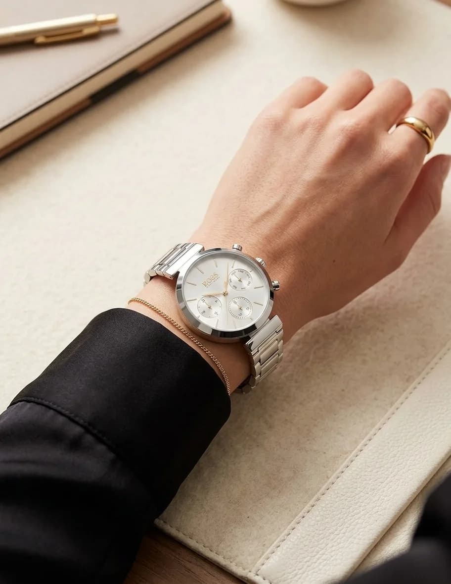 Montre Hugo Boss 1502530 en acier inoxydable argenté vue 7