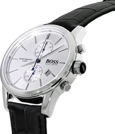Montre Hugo Boss 1513282 homme détail cadran argent