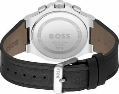Hugo Boss 1514085 Chronograph with Octagonal Bezel and Black Leather Strap vue 4