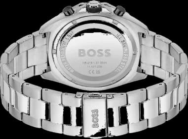 Montre Hugo Boss Energy 1513971 cadran noir octogonal bracelet en acier vue 5