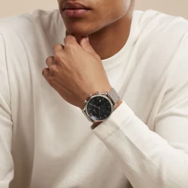 Maillons et fermoir du bracelet acier, Hugo Boss 1514052