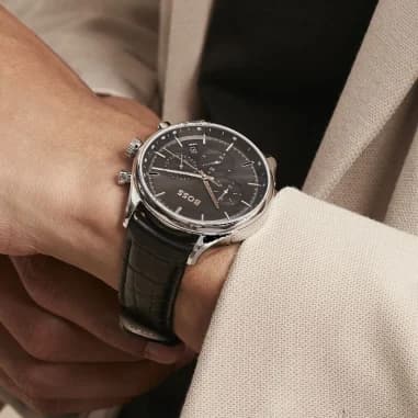 Maillons et fermoir du bracelet cuir, Hugo Boss 1514049