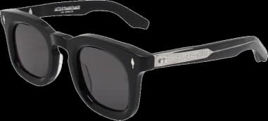 Jacques Marie Mage Devaux Black Acetate Sunglasses
