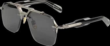 Jacques Marie Mage 110249 montre, monture silver, verres gris, style aviator