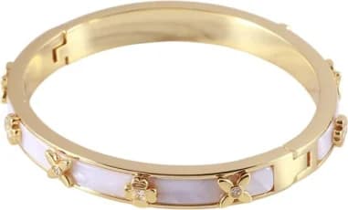 Kate Spade 111598W montre femme, jonc rigide doré et blanc