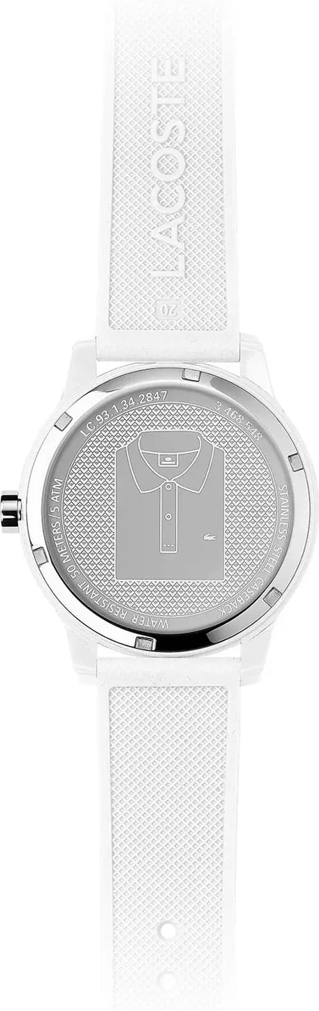 Lacoste 2010984 White Silicone Watch - 12.12 Collection vue 5