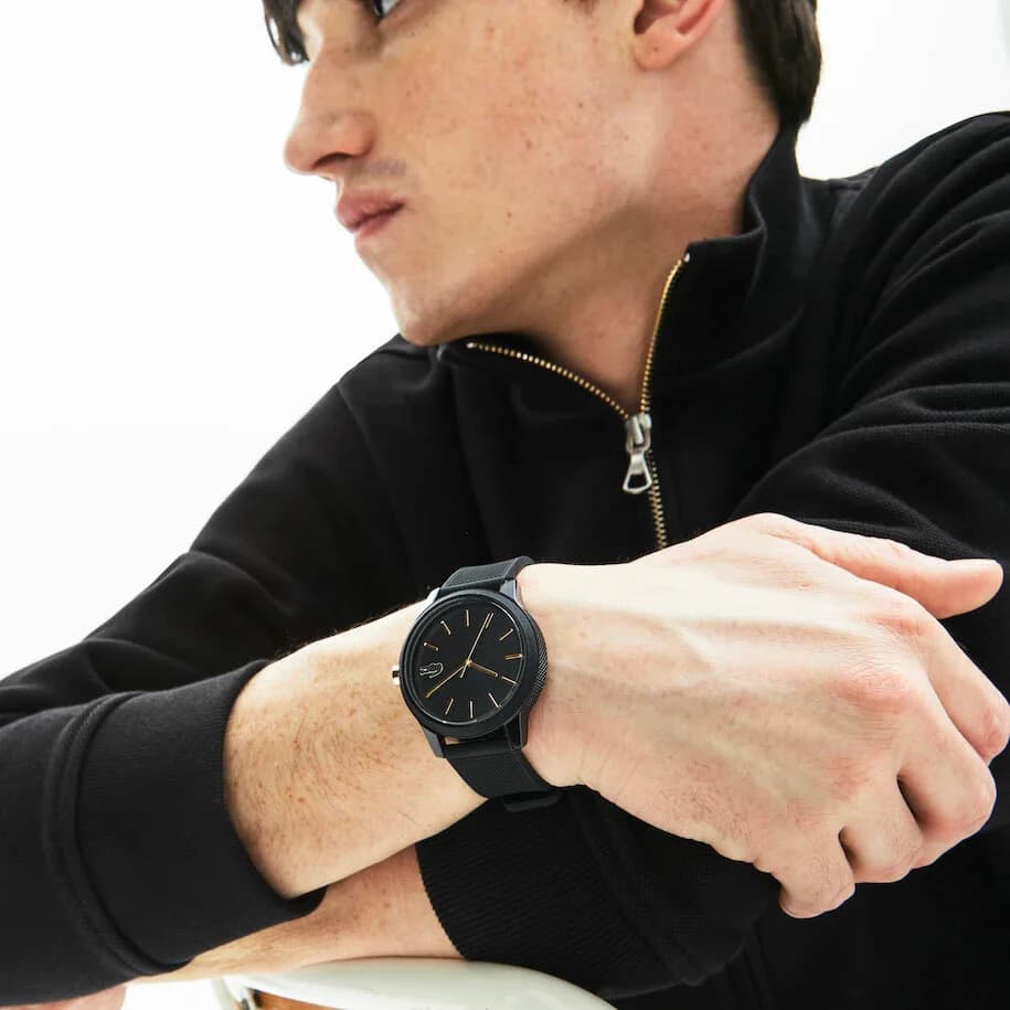 Lacoste 2011010 Black Silicone Strap Men's Watch vue 4