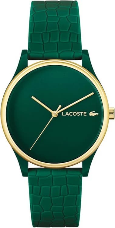 Lacoste 2001247 montre femme, cadran vert, bracelet silicone