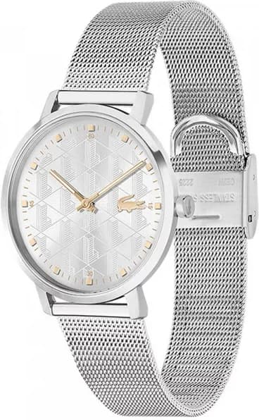 Lacoste 2001285 vue de côté, bracelet acier