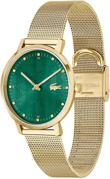 Lacoste 2001356 vue de côté, bracelet acier