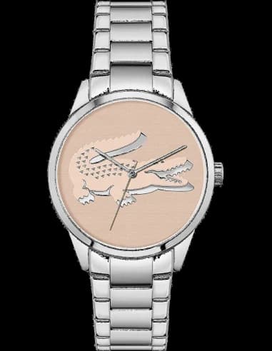 Lacoste LadyCroc 2001173 women's watch with stainless steel bracelet and pink dial