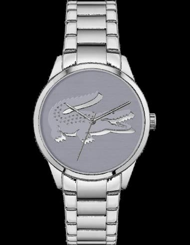 Lacoste LadyCroc 2001174 women's watch with stainless steel bracelet and gray dial