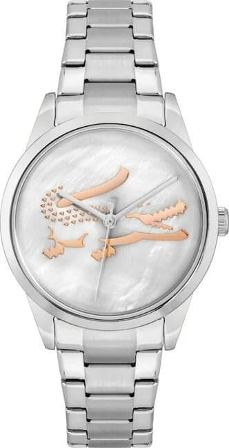 Lacoste 2001214 montre femme, cadran nacre, bracelet acier argenté