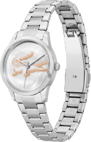 Lacoste 2001214 vue de côté, bracelet acier