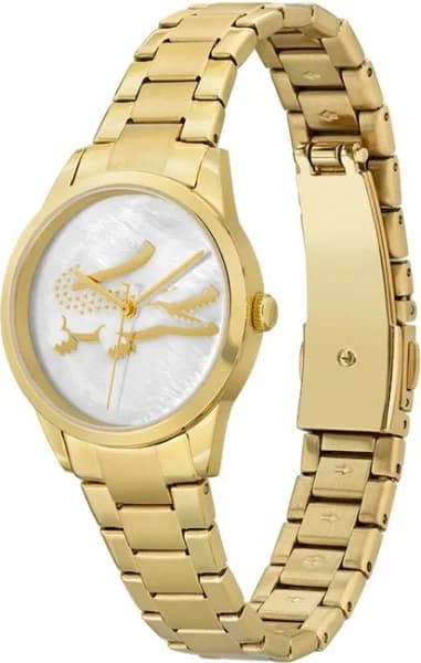 Lacoste 2001216 vue de côté, bracelet acier