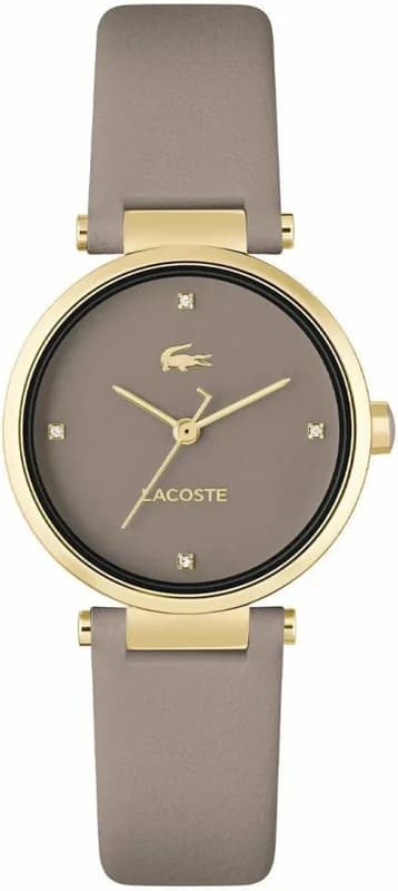 Montre Lacoste 2001334 femme cadran gris bracelet cuir