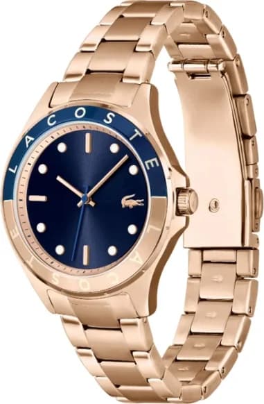 Lacoste 2001268 vue de côté, bracelet acier