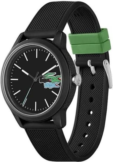 Lacoste 2011134 vue de côté, bracelet silicone