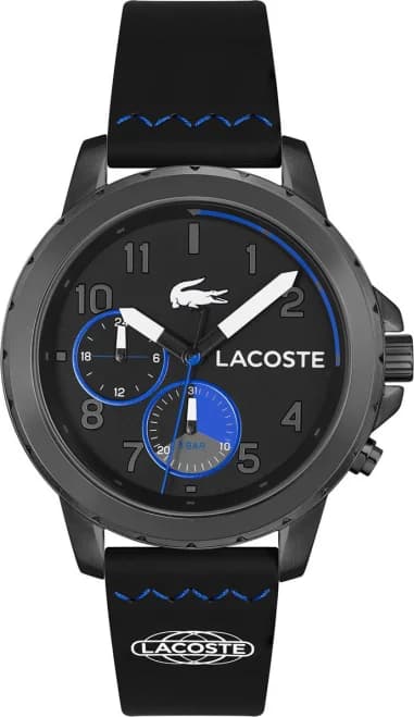 Lacoste Men's Watch 2011206 Black Silicone Strap Multifunction