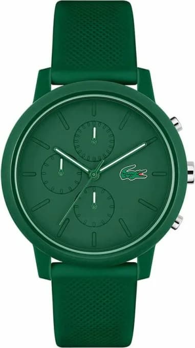 Lacoste 2011245 montre homme, cadran vert multifonctions sur silicone