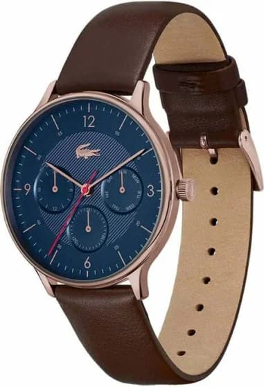 Lacoste 2011141 vue de côté, bracelet cuir