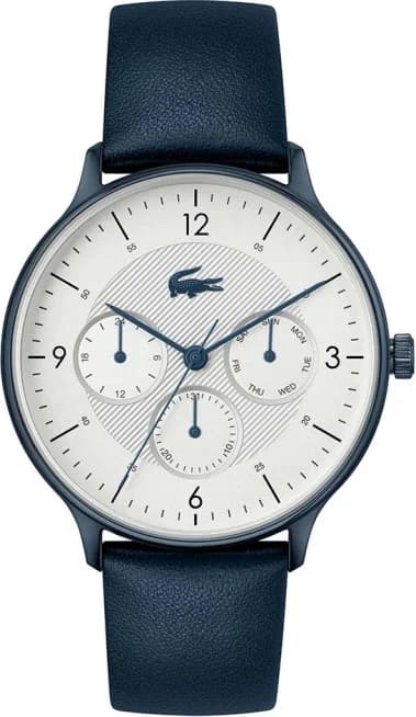 Lacoste 2011140 montre homme, au cadran blanc sur bracelet cuir