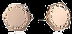 Boucles d'oreilles écrou Marc by Marc Jacobs en acier or rose