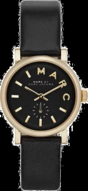 Marc Jacobs MBM1273 montre femme, cuir noir classique et élégant
