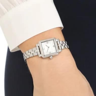 Marc Jacobs MJ3529 vue de côté, bracelet acier