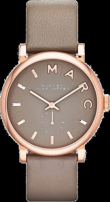 Montre Marc Jacobs MBM1266 en Acier Doré Rose et Cuir Gris