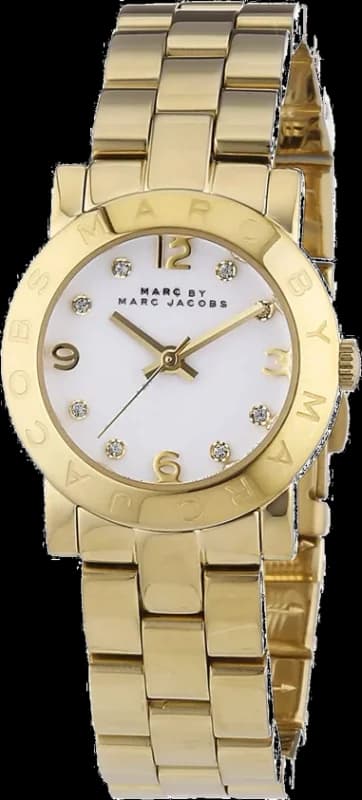 Montre Marc Jacobs MBM3057 en Acier Doré Jaune et Index Brillants