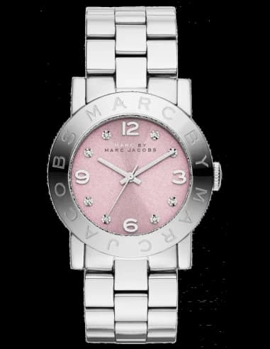 Marc Jacobs MBM3300 Amy Rose Gold Dial and Steel Women's Watch