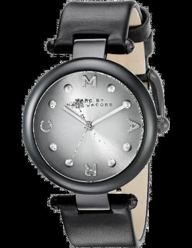 Montre Marc Jacobs MJ1410 Noir avec Bracelet en Cuir Souple