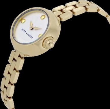 Marc Jacobs MJ3459 vue de côté, bracelet acier