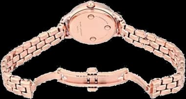 Gros plan sur le cadran nacre de la Marc Jacobs MJ3511