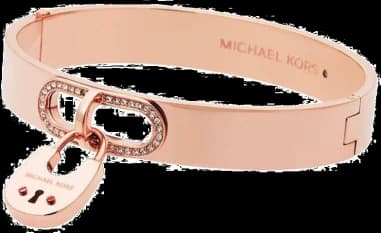 Michael Kors MKJ4612791 montre femme, cadran ? orné de strass et breloque