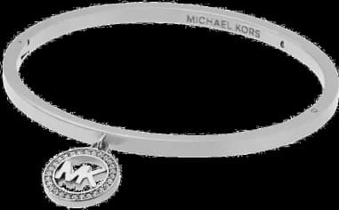 Michael Kors MKJ4837040 montre femme, cadran argenté, bracelet acier breloque