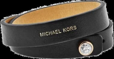 Michael Kors MKJ4898710 montre femme, cadran noir, bracelet cuir double